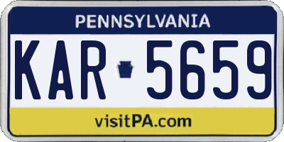 PA license plate KAR5659