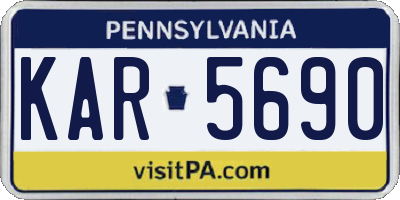 PA license plate KAR5690