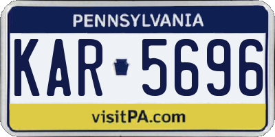PA license plate KAR5696