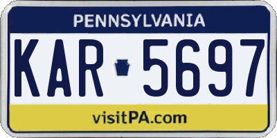 PA license plate KAR5697