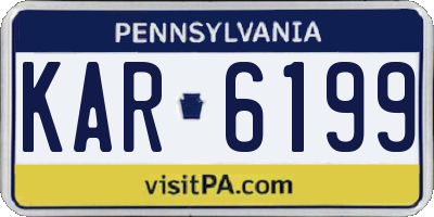 PA license plate KAR6199