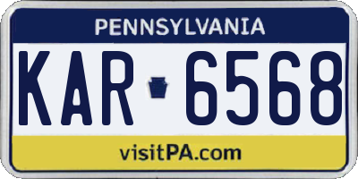 PA license plate KAR6568