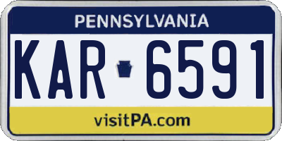 PA license plate KAR6591