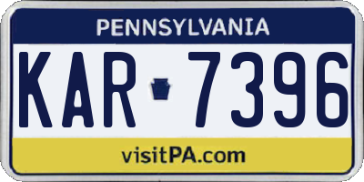 PA license plate KAR7396