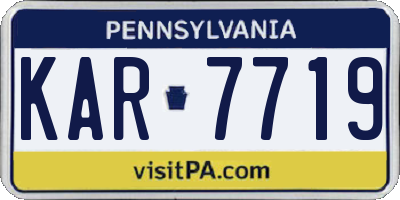 PA license plate KAR7719