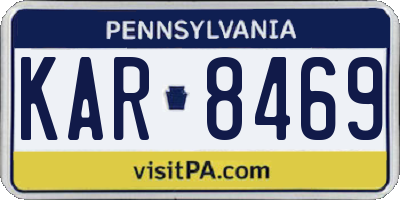 PA license plate KAR8469