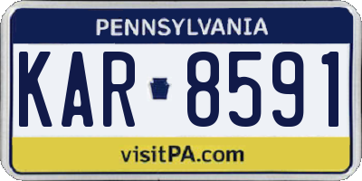 PA license plate KAR8591