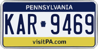 PA license plate KAR9469