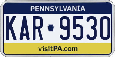 PA license plate KAR9530