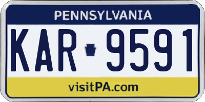 PA license plate KAR9591