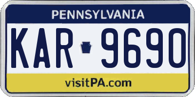 PA license plate KAR9690