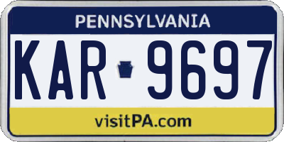 PA license plate KAR9697