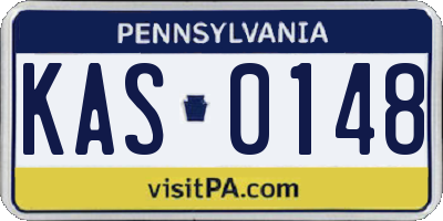 PA license plate KAS0148