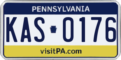 PA license plate KAS0176