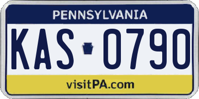 PA license plate KAS0790