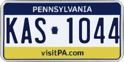 PA license plate KAS1044