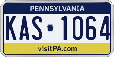 PA license plate KAS1064