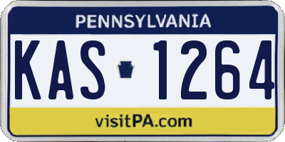 PA license plate KAS1264