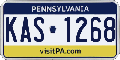 PA license plate KAS1268