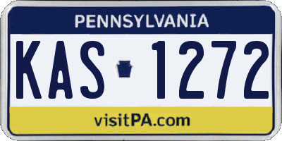 PA license plate KAS1272