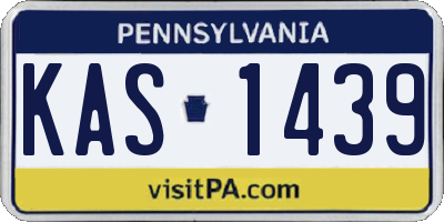 PA license plate KAS1439