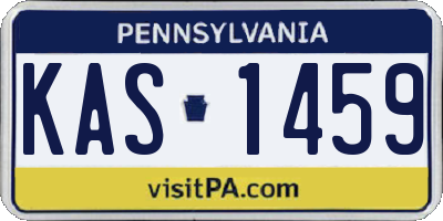 PA license plate KAS1459