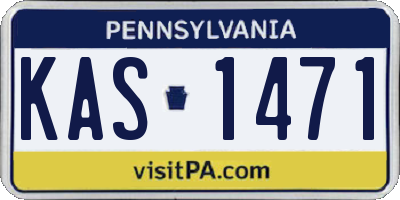 PA license plate KAS1471