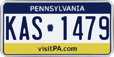 PA license plate KAS1479