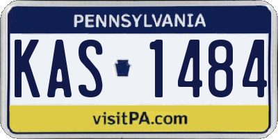 PA license plate KAS1484
