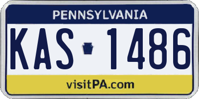 PA license plate KAS1486