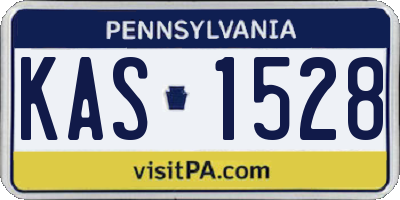 PA license plate KAS1528