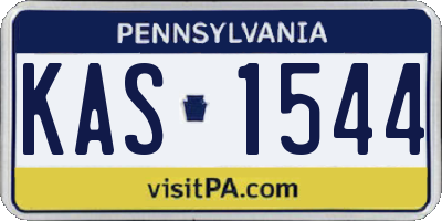 PA license plate KAS1544