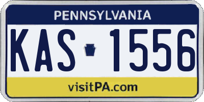 PA license plate KAS1556