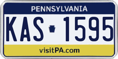 PA license plate KAS1595