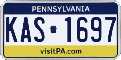 PA license plate KAS1697