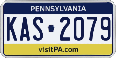 PA license plate KAS2079