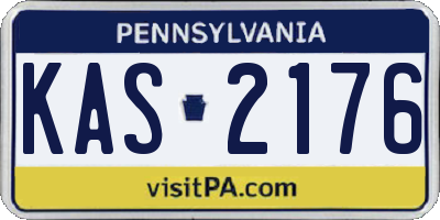 PA license plate KAS2176