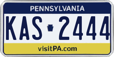 PA license plate KAS2444
