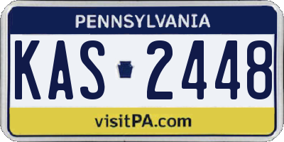 PA license plate KAS2448