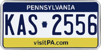 PA license plate KAS2556