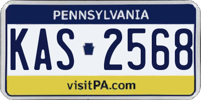 PA license plate KAS2568