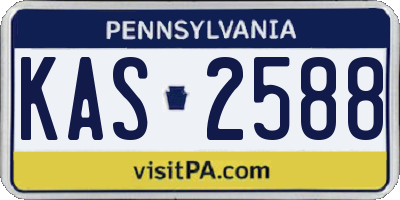 PA license plate KAS2588