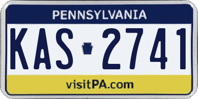 PA license plate KAS2741