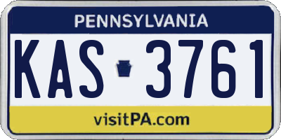 PA license plate KAS3761