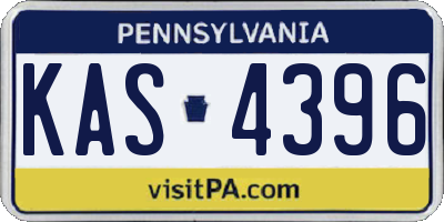 PA license plate KAS4396
