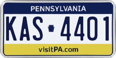 PA license plate KAS4401