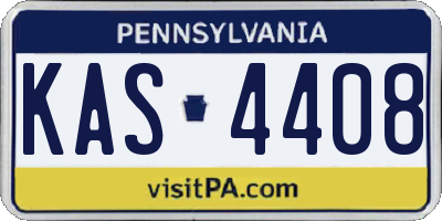 PA license plate KAS4408
