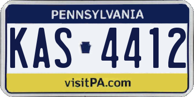 PA license plate KAS4412