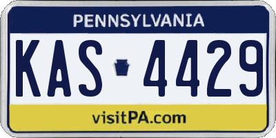 PA license plate KAS4429