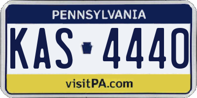 PA license plate KAS4440